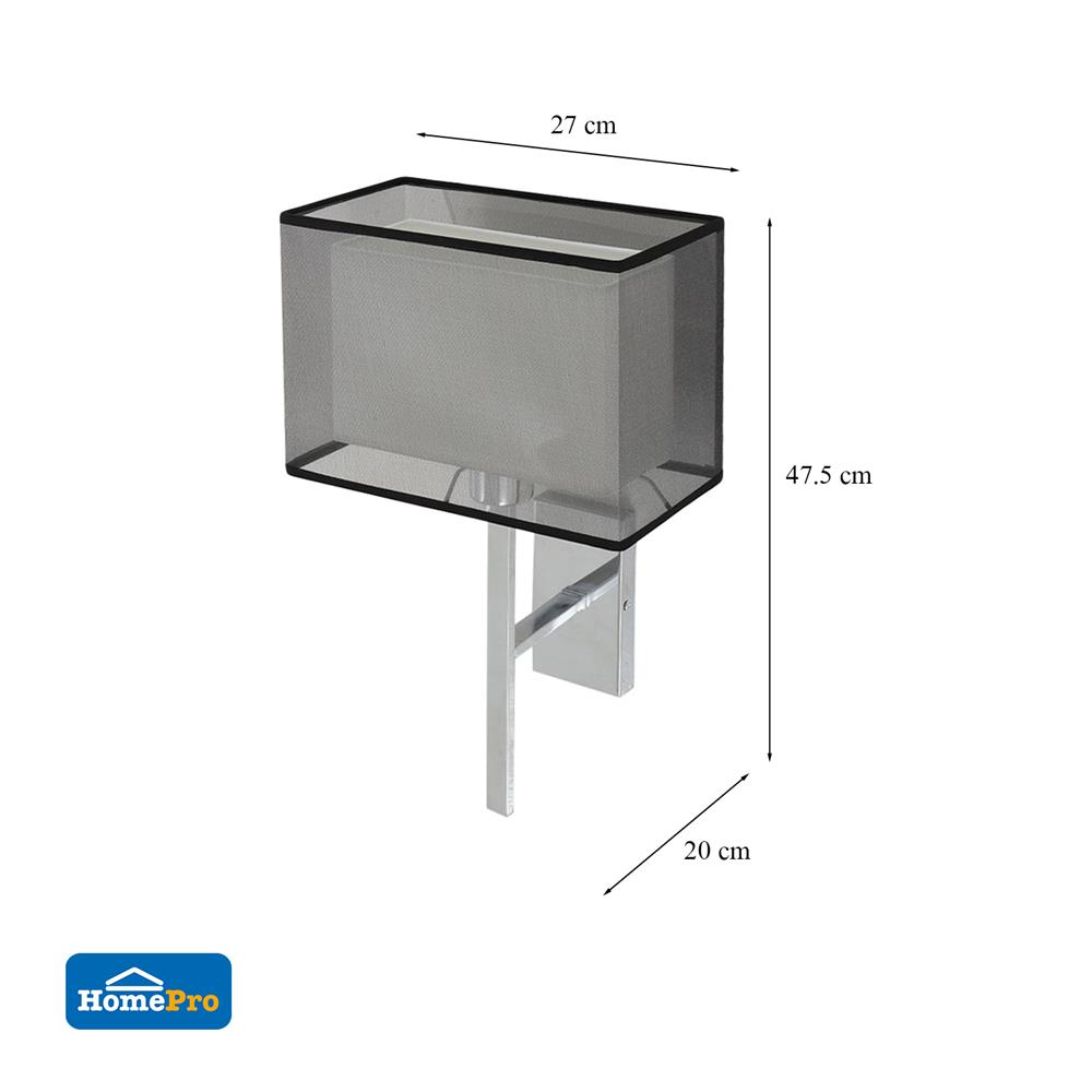 ไฟกิ่งภายใน CARINI BB-2002CR สีดำ/เงิน 1 หัว