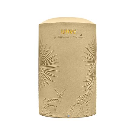 ถังเก็บน้ำ WAVE THE PALM 2000 ลิตร สีทรายทอง