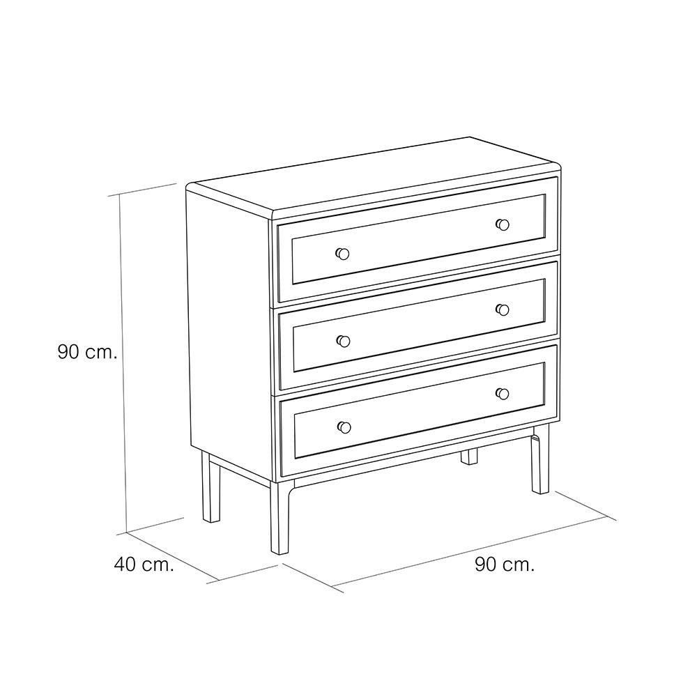 ตู้ลิ้นชัก WHOOP MABURU สี BIEGE
