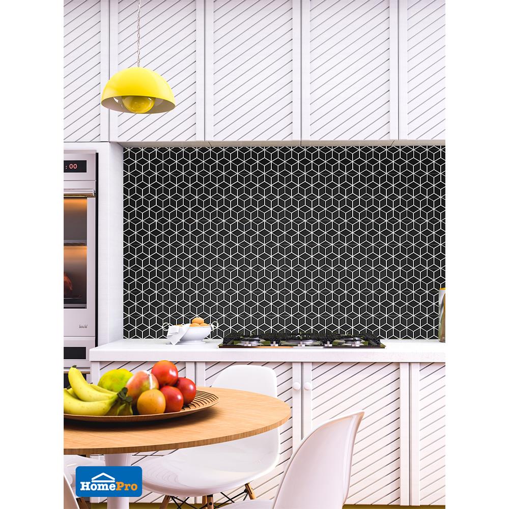 โมเสค 30x30 ซม. COTTO บริกบ็อกซ์ ดำ