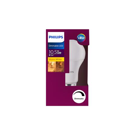 หลอด LED PHILIPS A60 10.5 วัตต์ WARMWHITE_1