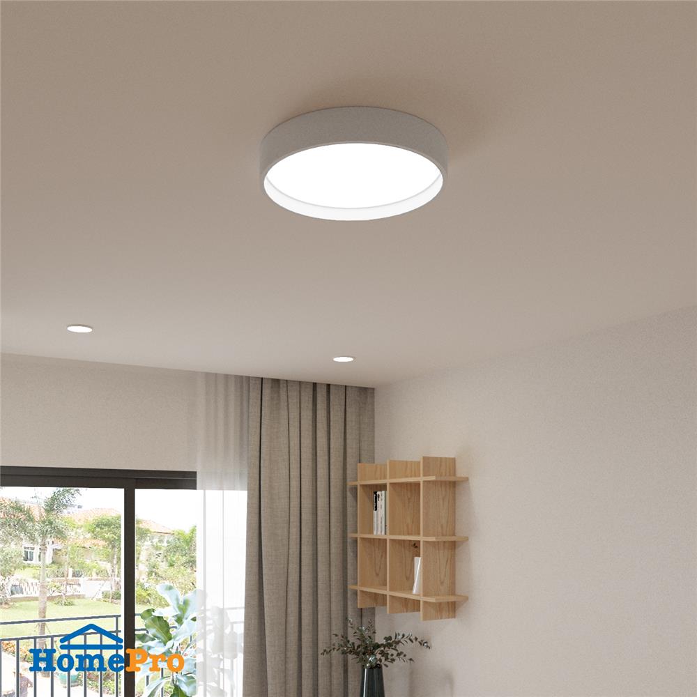 ไฟเพดาน LED CARINI ZY822-ML 15 นิ้ว 36 วัตต์ DAYLIGHT สีขาว/เทา
