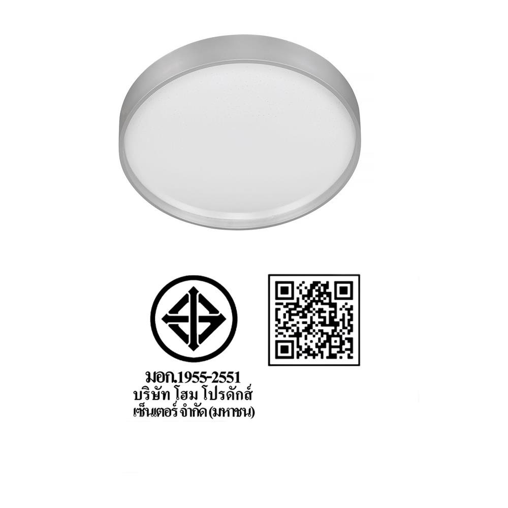 ไฟเพดาน LED CARINI ZY822-ML 15 นิ้ว 36 วัตต์ DAYLIGHT สีขาว/เทา