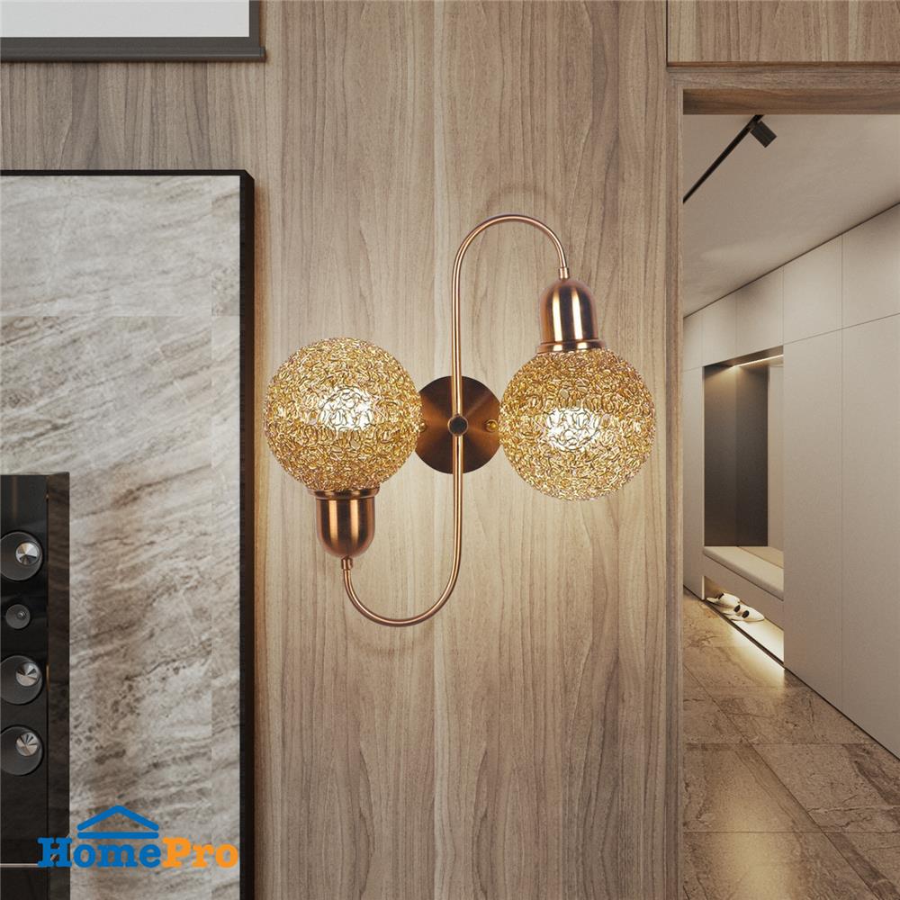 ไฟกิ่งภายใน CARINI B18645N-2GB สีทอง 2 หัว