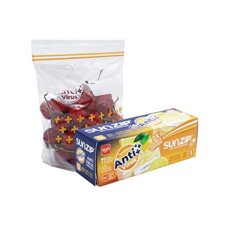 ถุงซิป SUNZIP ANTI VIRUS S 16.5 ซม.x15 ซม._1
