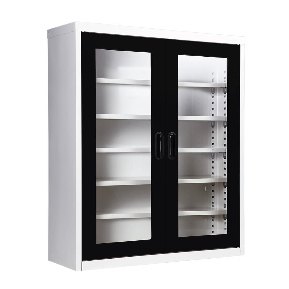 ตู้วางรองเท้า 20-32 คู่ KIOSK MAX-033 BL สีขาว/ดำ