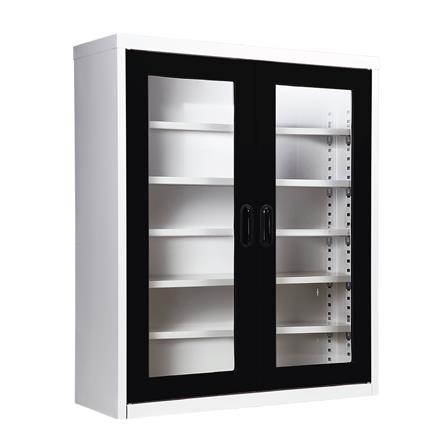 ตู้วางรองเท้า 20-32 คู่ KIOSK MAX-033 BL สีขาว/ดำ_1