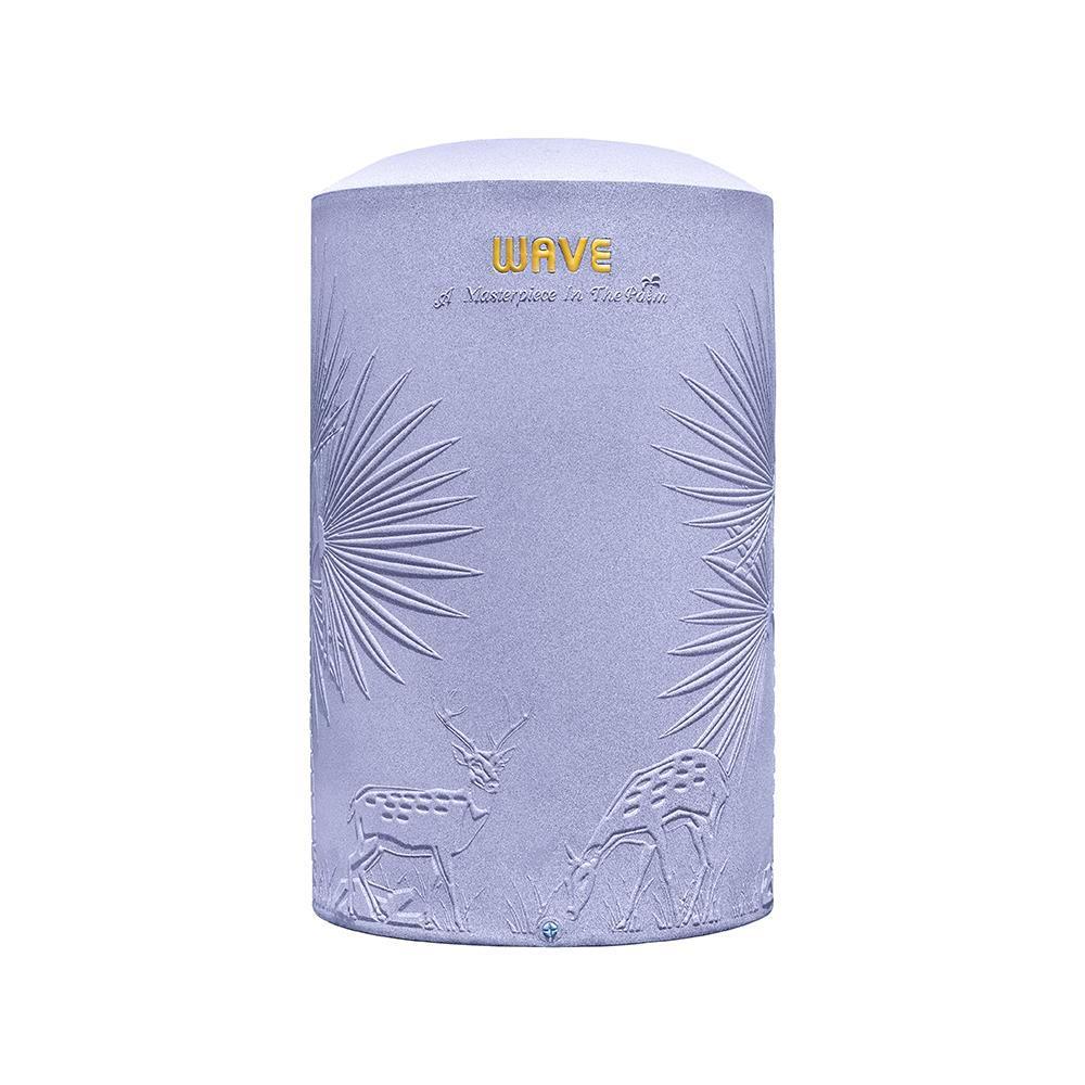 ถังเก็บน้ำ WAVE THE PALM 2000 ลิตร สีม่วงขาวอมฟ้า