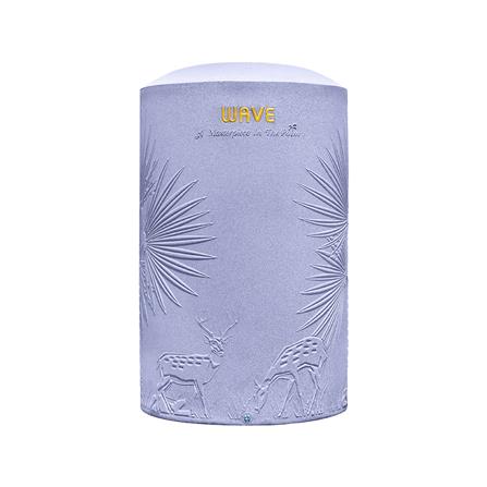 ถังเก็บน้ำ WAVE THE PALM 2000 ลิตร สีม่วงขาวอมฟ้า