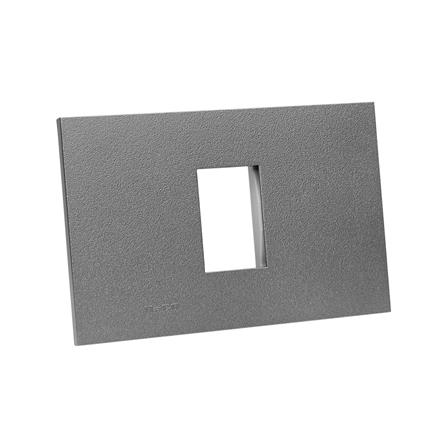 หน้ากาก 1 ช่อง HACO W1931-MSB QX สี MATT GREY_1