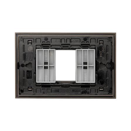 หน้ากาก 1 ช่อง HACO W1931-ST QX สี MATT BLACK_3