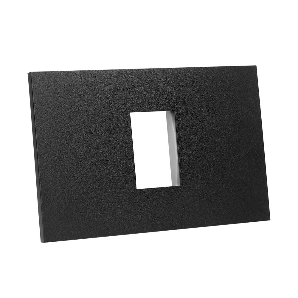 หน้ากาก 1 ช่อง HACO W1931-SBL QX สี MATT DARK