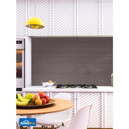 โมเสค 31.1x35.6 ซม. COTTO เฮกซ์ บีเวล-อิน สีดำ_1