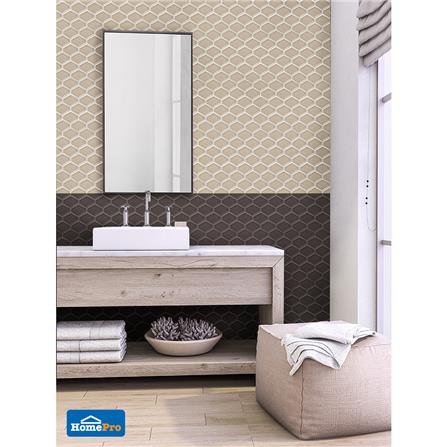 โมเสค 31.1x35.6 ซม. COTTO เฮกซ์ บีเวล-อิน สีดำ_3