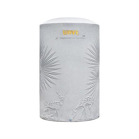 ถังเก็บน้ำ WAVE THE PALM 2000 ลิตร สีเทาขาว