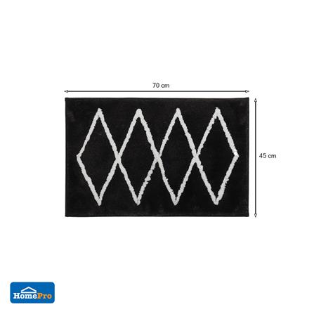 พรม HOME LIVING STYLE LEVI 45x70 ซม. สีดำ_5