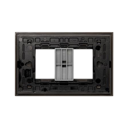 หน้ากาก 2 ช่อง HACO W1932-ST QX สี MATT BLACK_3