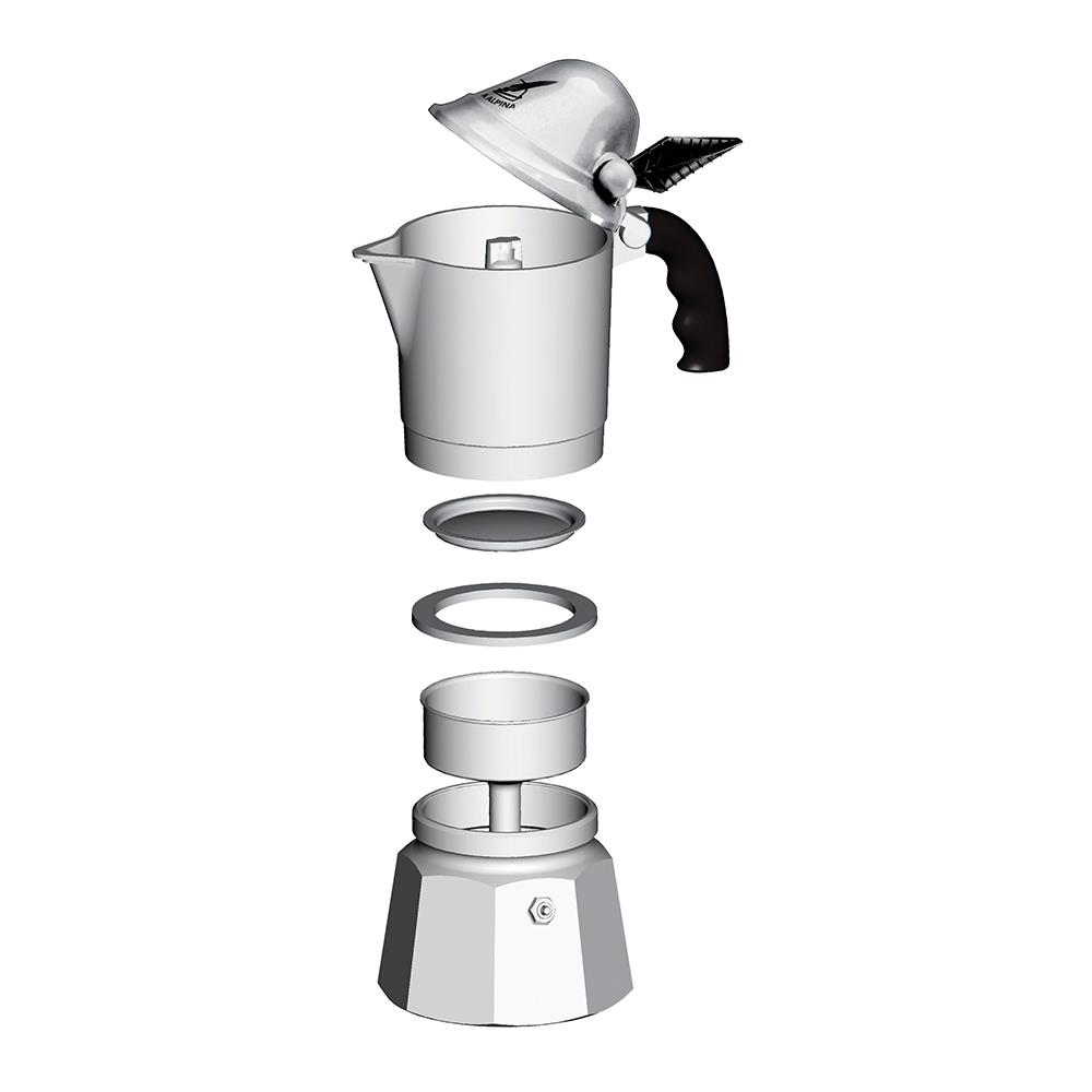 หม้อต้มกาแฟ BIALETTI ALPINA 3 ถ้วย