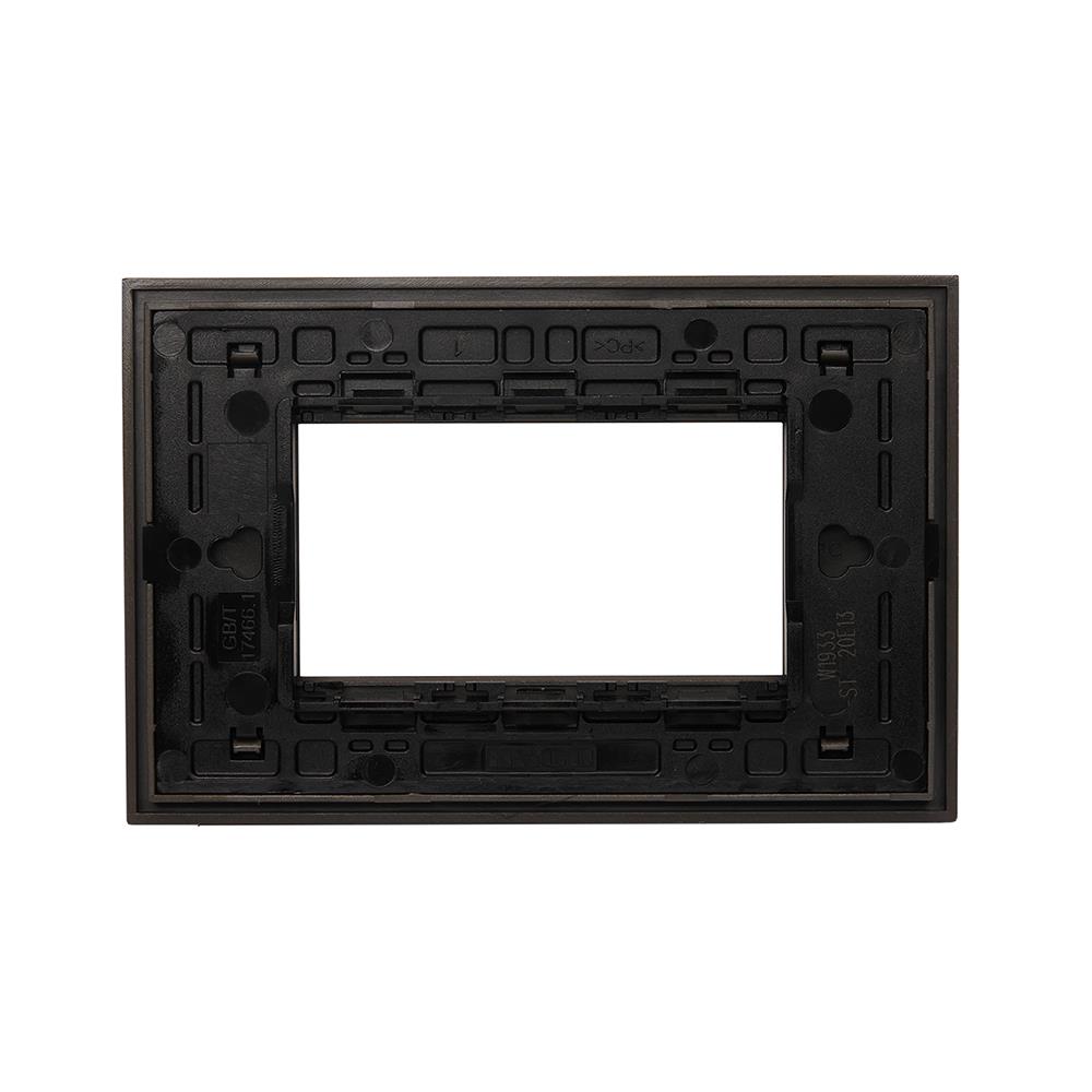 หน้ากาก 3 ช่อง HACO W1933-ST QX สี MATT BLACK