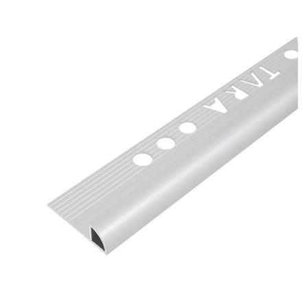 คิ้วอะลูมิเนียมแบบโค้ง TARA 9 มม. 2 ม. สีอะลูมิเนียม