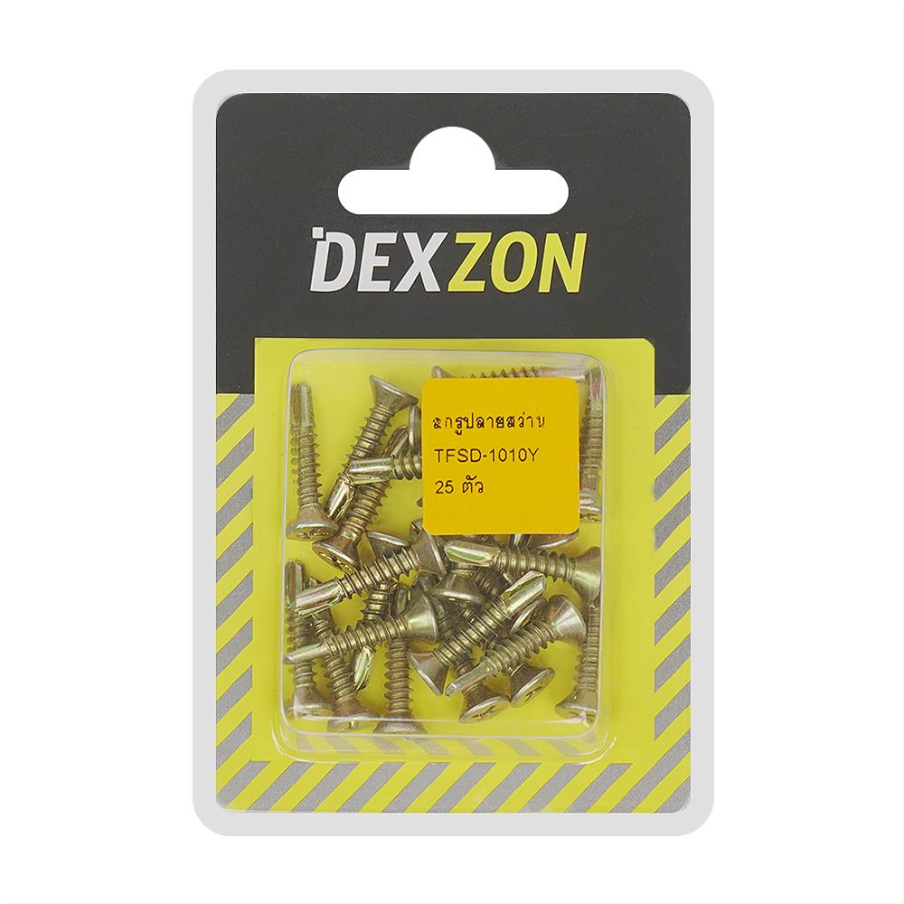 สกรูปลายสว่าน TF DEXZON 10X1 นิ้ว แพ็ก 25 ชิ้น