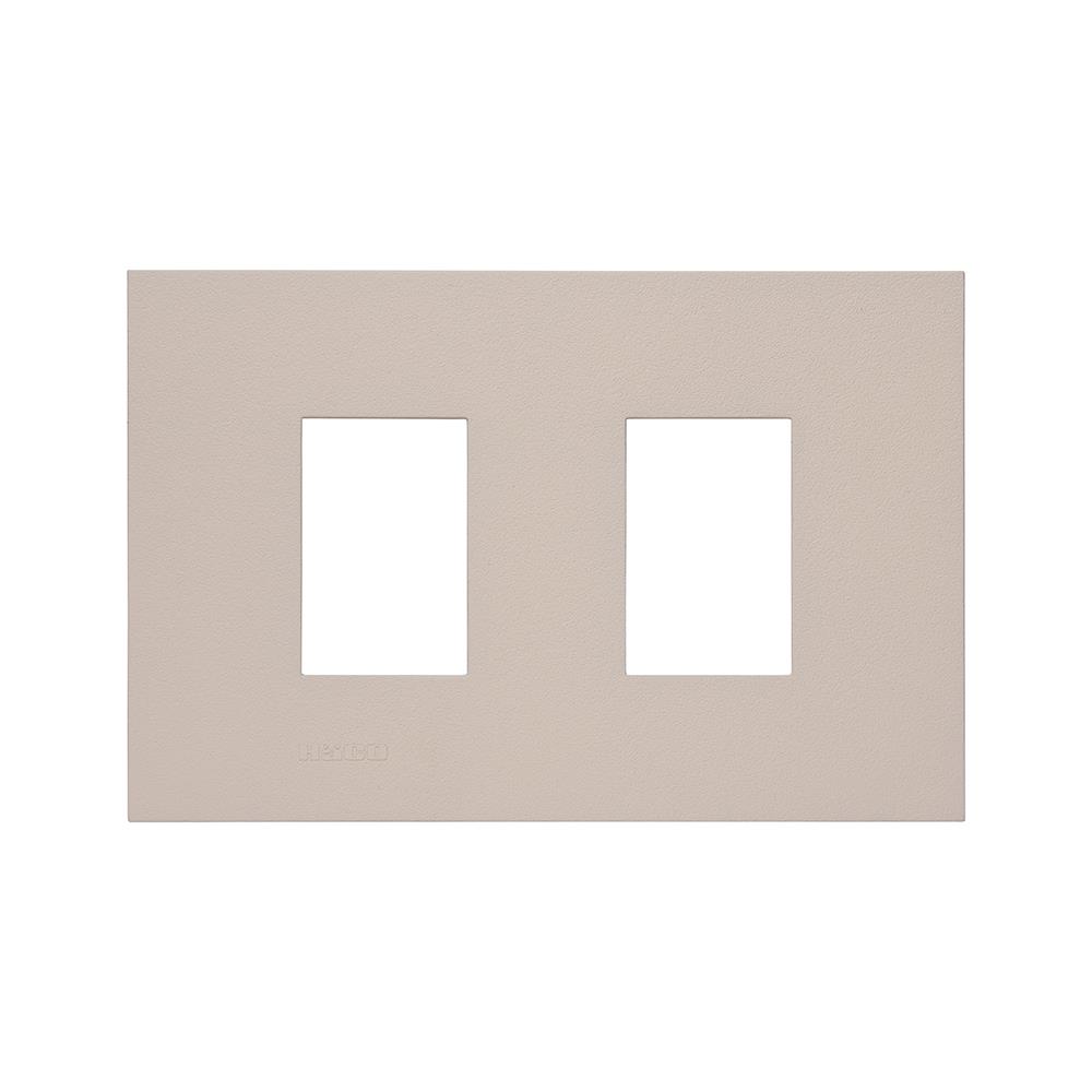 หน้ากาก 2 ช่อง HACO W1932-STP QX สี TAUPE