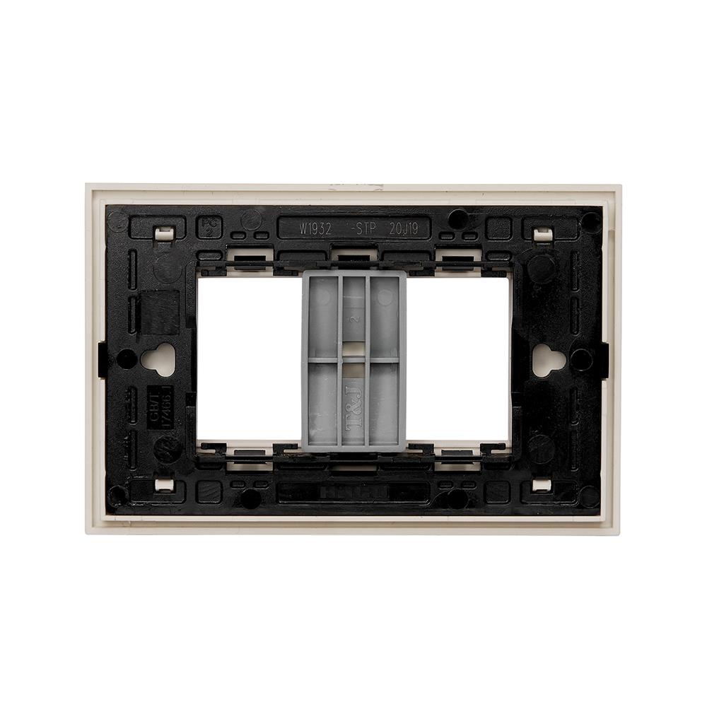 หน้ากาก 2 ช่อง HACO W1932-STP QX สี TAUPE