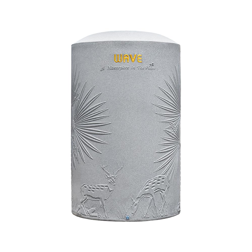 ถังเก็บน้ำ WAVE THE PALM 2000 ลิตร สีเทาดำ