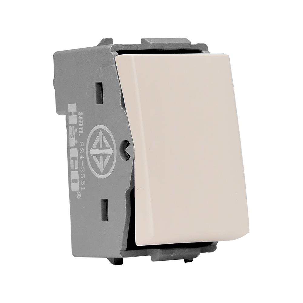 สวิตช์ 2 ทาง HACO QX W2711A-2-STP ขนาด 1 ช่อง สีทู๊ป