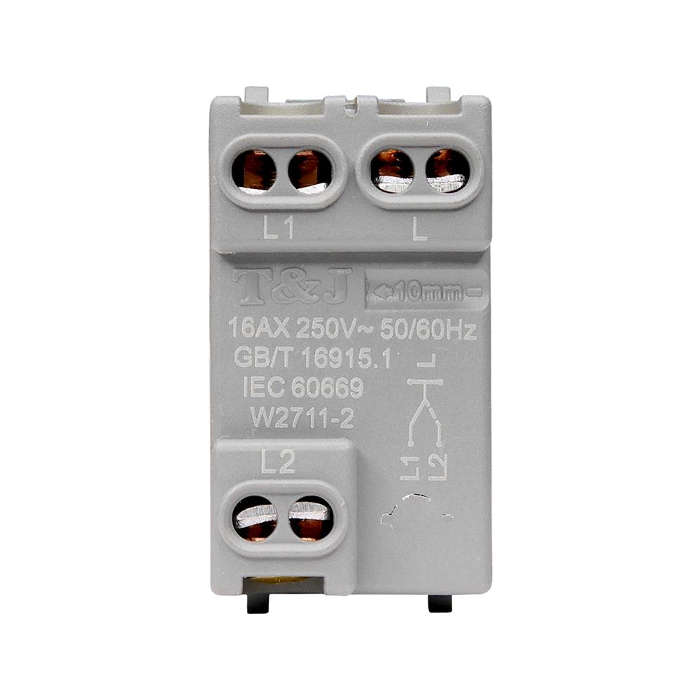 สวิตช์ 2 ทาง HACO QX W2711A-2-STP ขนาด 1 ช่อง สีทู๊ป