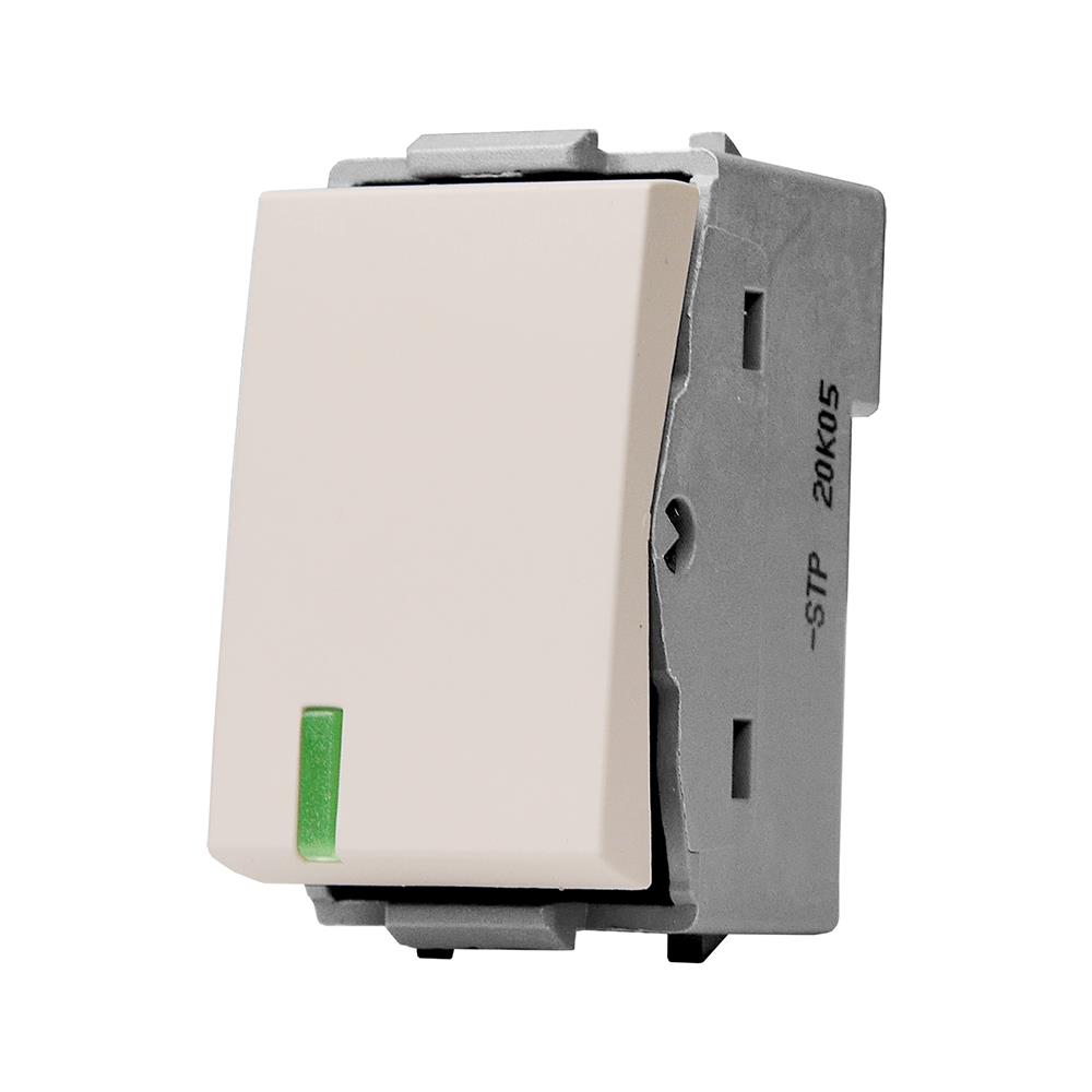 สวิตช์ 1 ทาง HACO QX W2711-STP ขนาด 1 ช่อง สีทู๊ป