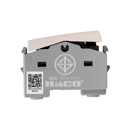 สวิตช์ 1 ทาง HACO QX W2711-STP ขนาด 1 ช่อง สีทู๊ป_4