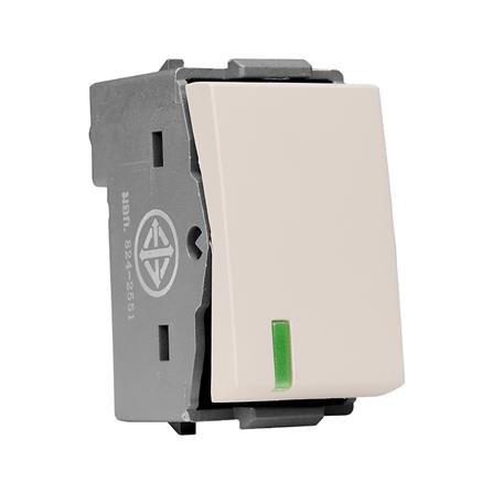 สวิตช์ 1 ทาง HACO QX W2711-STP ขนาด 1 ช่อง สีทู๊ป_2