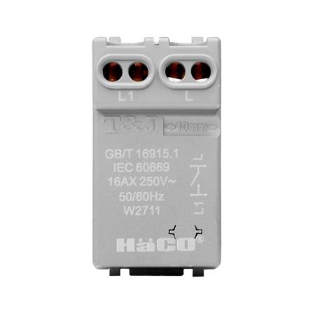 สวิตช์ 1 ทาง HACO QX W2711-STP ขนาด 1 ช่อง สีทู๊ป_3