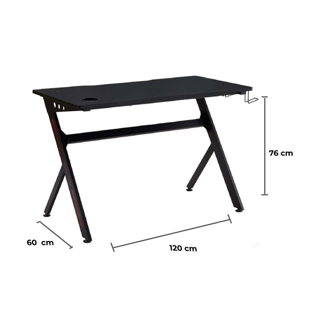 โต๊ะเกมมิ่ง FURDINI MORTOS สีดำ