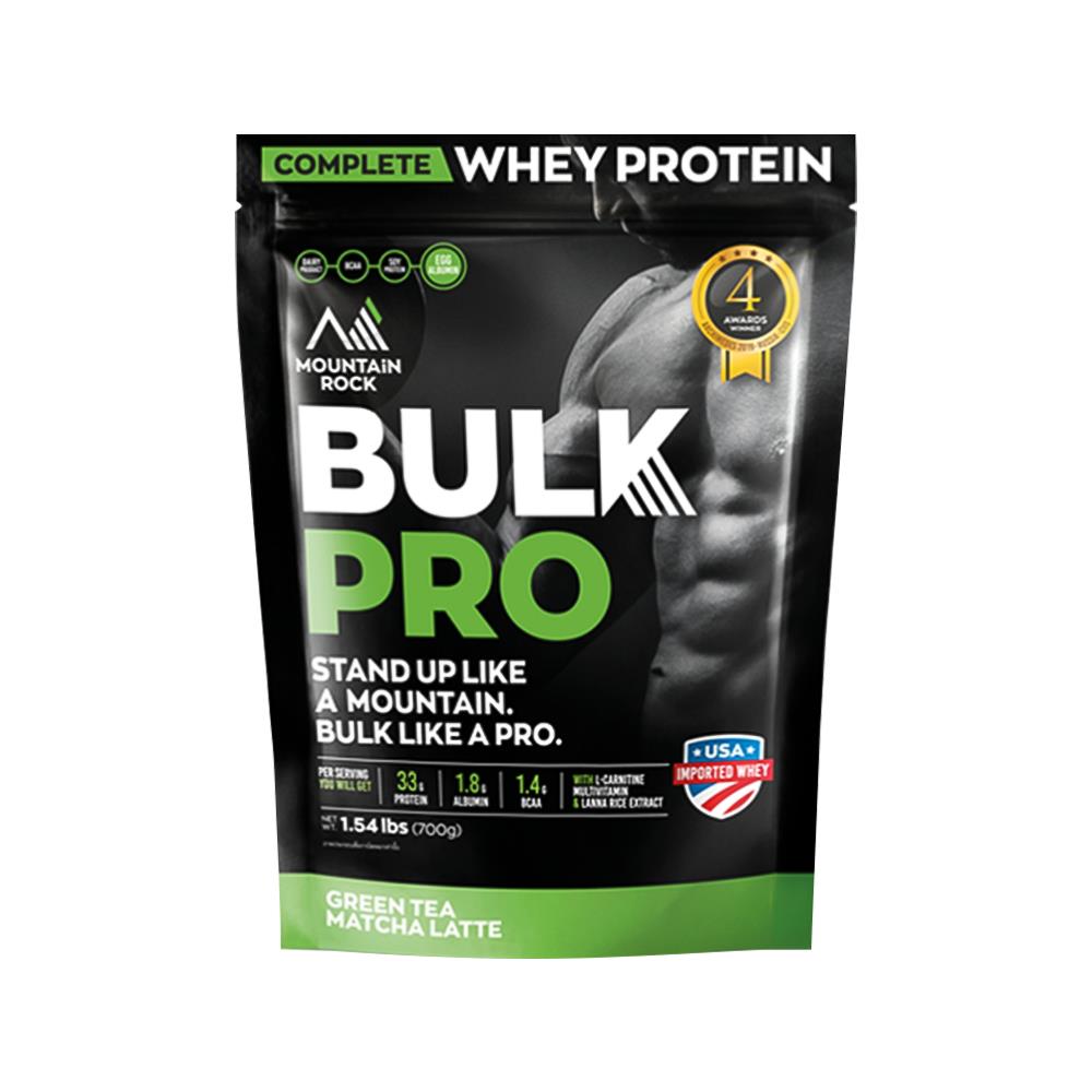 ผลิตภัณฑ์เวย์โปรตีน 33 ก. MOUNTAIN ROCK ชาเขียว