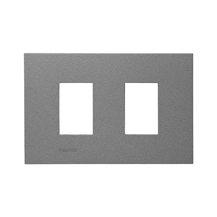 หน้ากาก 2 ช่อง HACO W1932-MSB QX สี MATT GREY