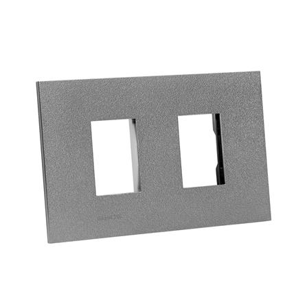 หน้ากาก 2 ช่อง HACO W1932-MSB QX สี MATT GREY_1