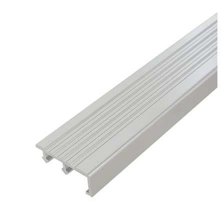 จมูกบันไดอะลูมิเนียม TARA 40 มม. 2 ม. สีเงินเงา