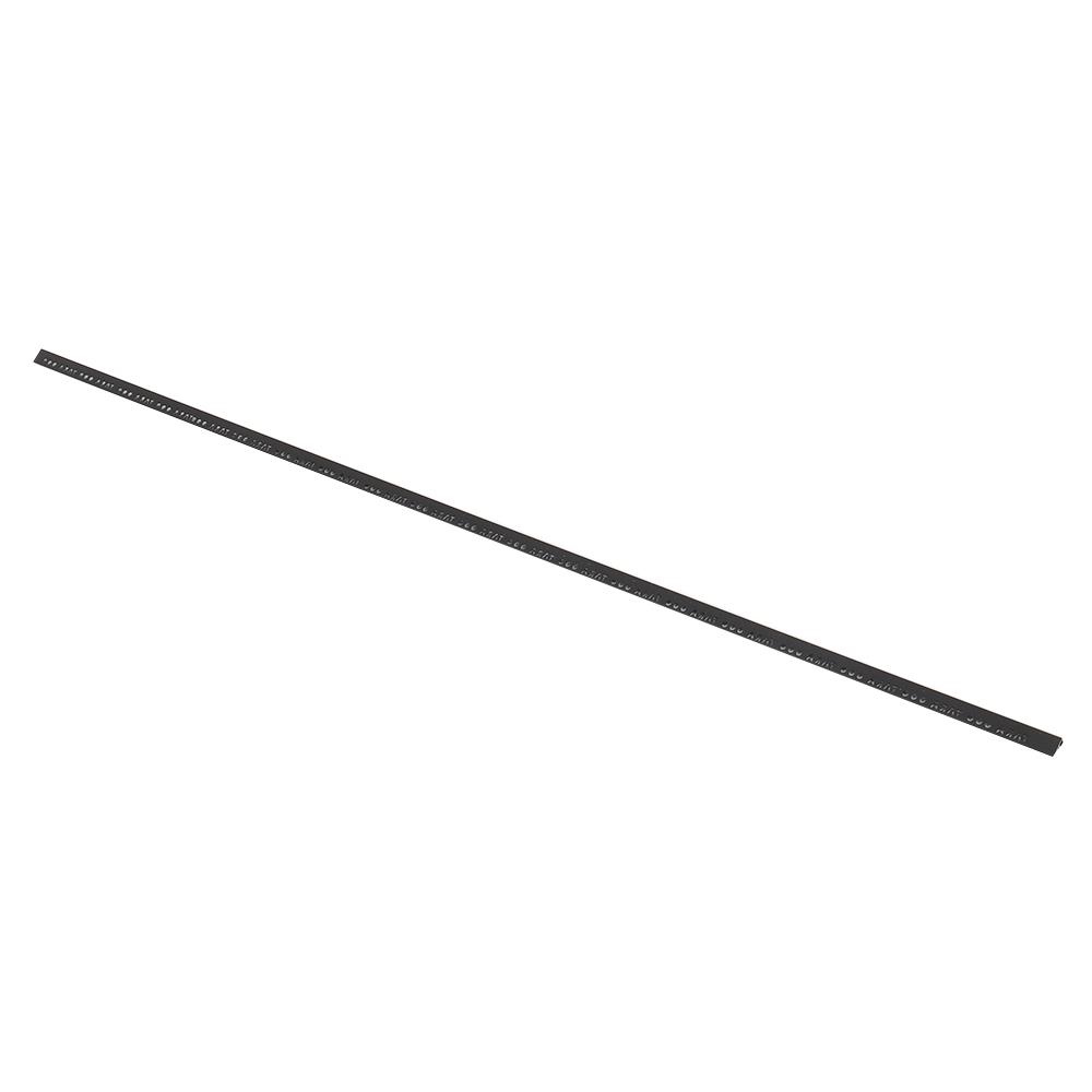 คิ้วอะลูมิเนียมแบบเหลี่ยม TARA 12 มม. 2 ม. สีดำด้าน