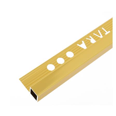 คิ้วอะลูมิเนียมแบบเหลี่ยม TARA 12 มม. 2 ม.สีทอง_0