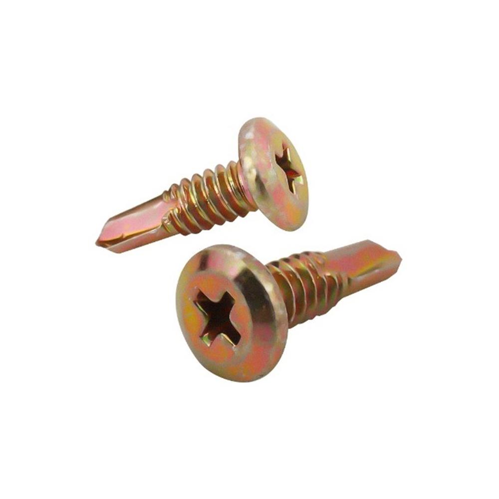 สกรูปลายสว่านหัวเวเฟอร์ DEXZON 10-24x22 มม. 25 ชิ้น