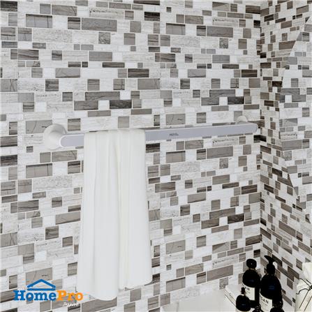 ราวแขวนผ้า MOYA E1928 สีขาว+เทา_4