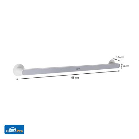 ราวแขวนผ้า MOYA E1928 สีขาว+เทา_5
