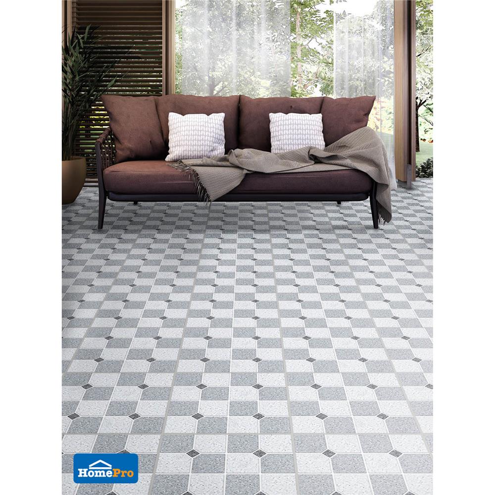 กระเบื้องพื้น 12x12 นิ้ว ภูผา ธีธัช เทา A 1M2