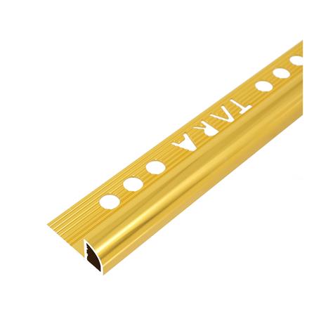 คิ้วอะลูมิเนียมแบบโค้ง TARA 12 มม. 2 ม. สีทอง