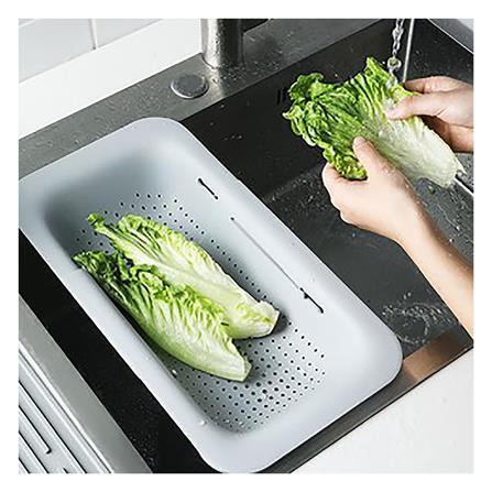 ตะแกรงพลาสติกยืดหด PARNO AP-ONEW G สีเทา_4