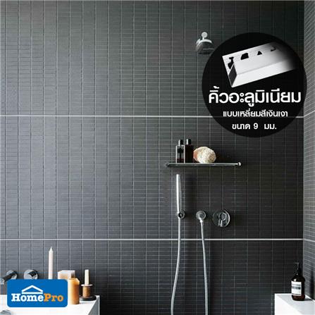 คิ้วอะลูมิเนียมแบบเหลี่ยม TARA  9 มม. 2 ม. สีเงินเงา_3