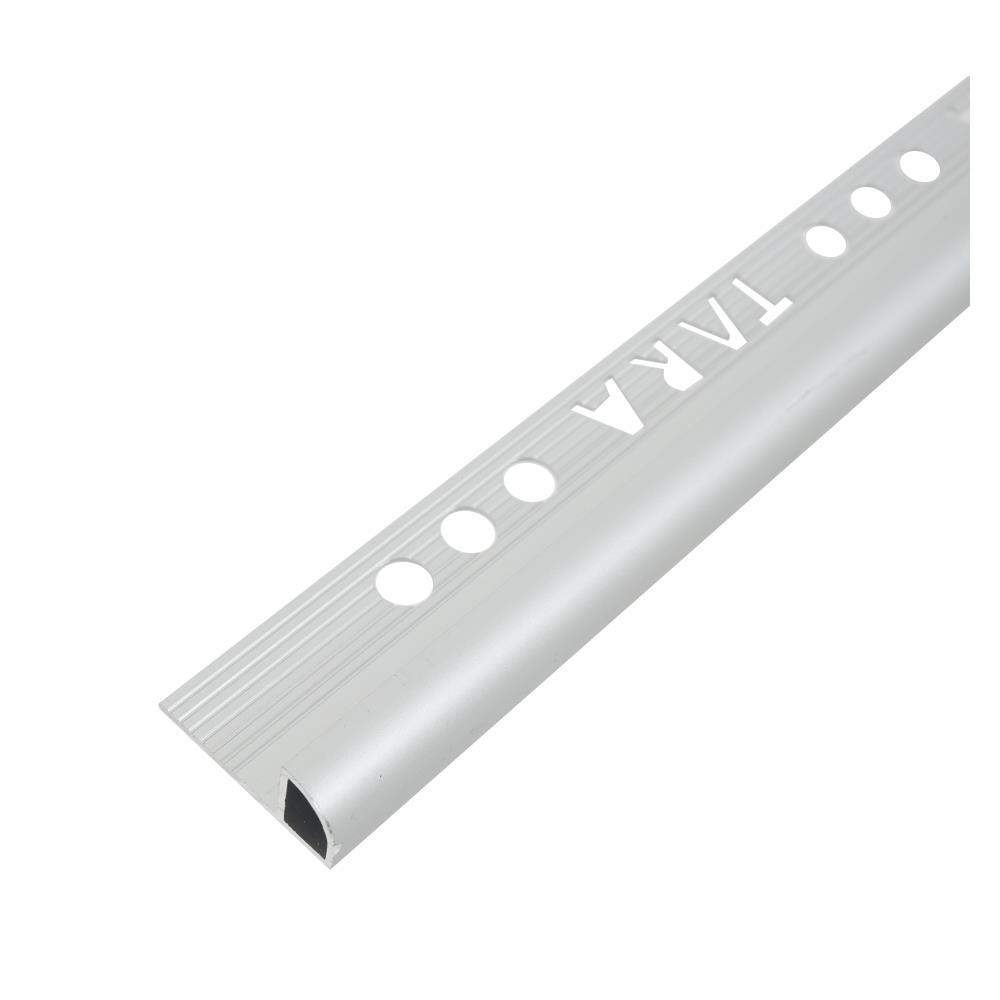 คิ้วอะลูมิเนียมแบบโค้ง TARA 12 มม. 2 ม. สีอะลูมิเนียม