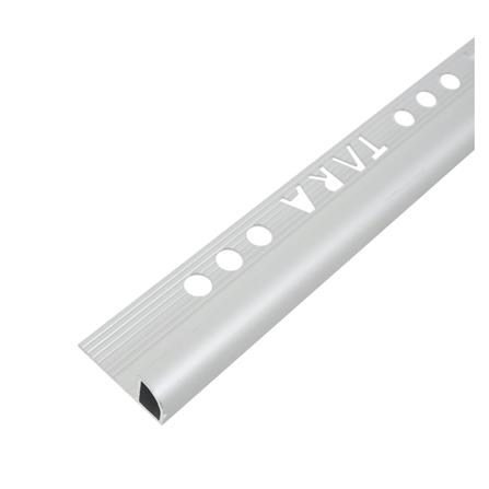 คิ้วอะลูมิเนียมแบบโค้ง TARA 12 มม. 2 ม. สีอะลูมิเนียม